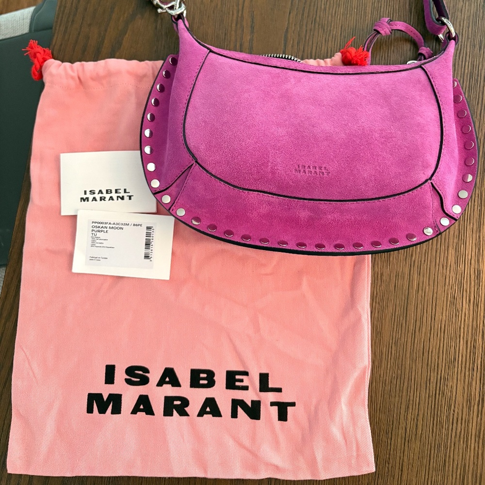 Isabel Marant suede moon bag